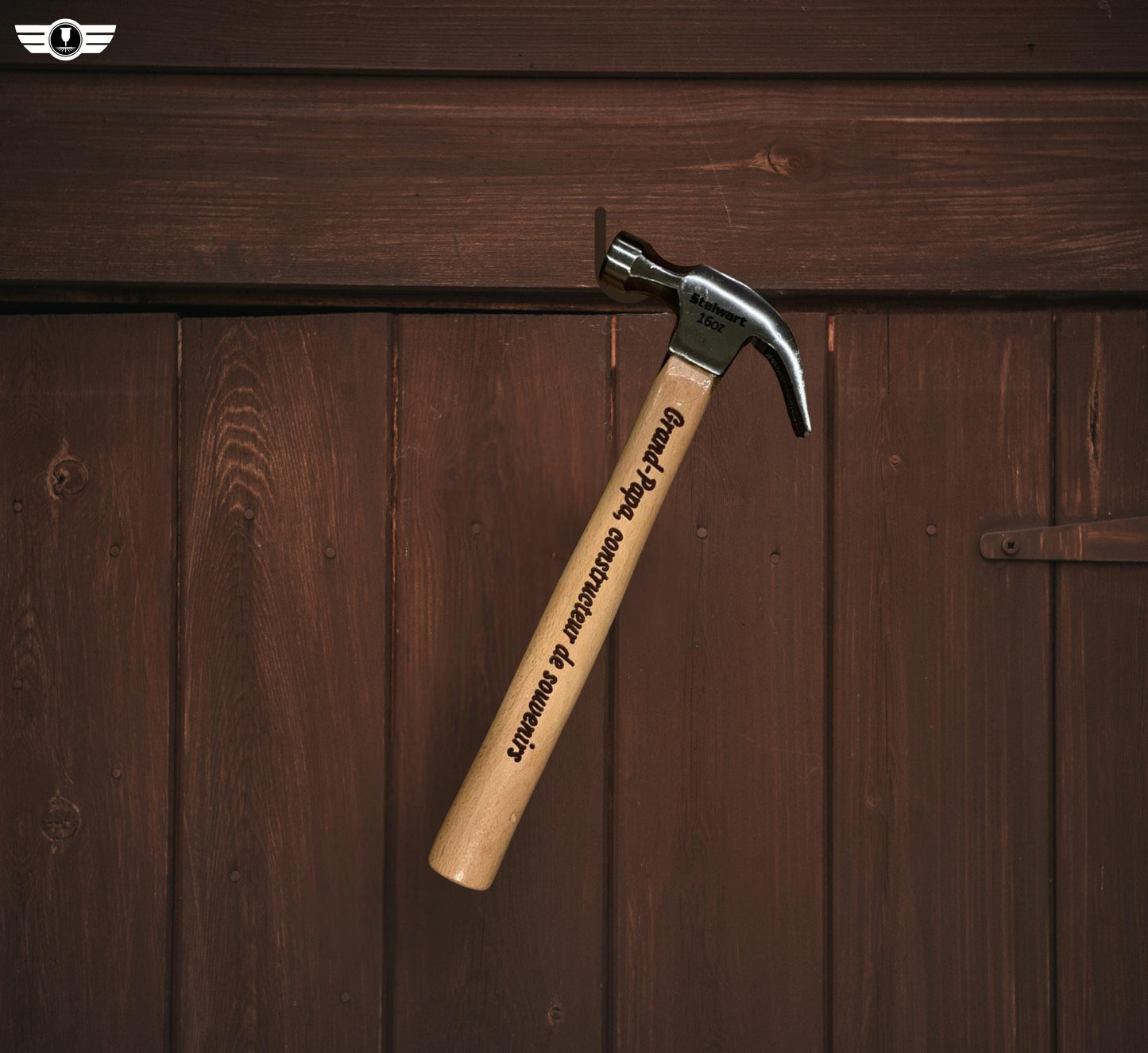 Engraved Wood Handled Hammer, Personalized Christmas Gift