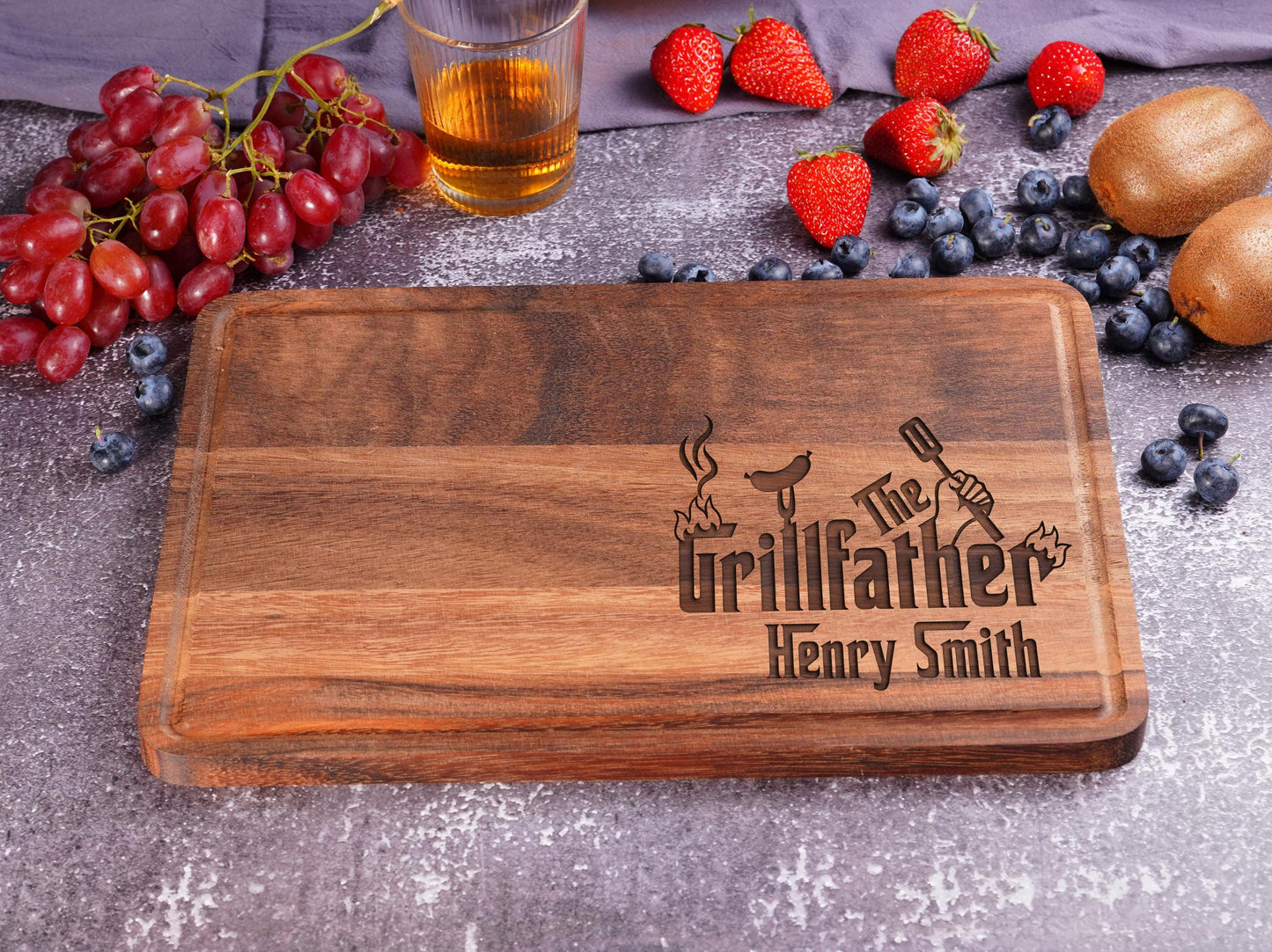 Personalized Bamboo Cutting Board, Engraved Kitchen Gift