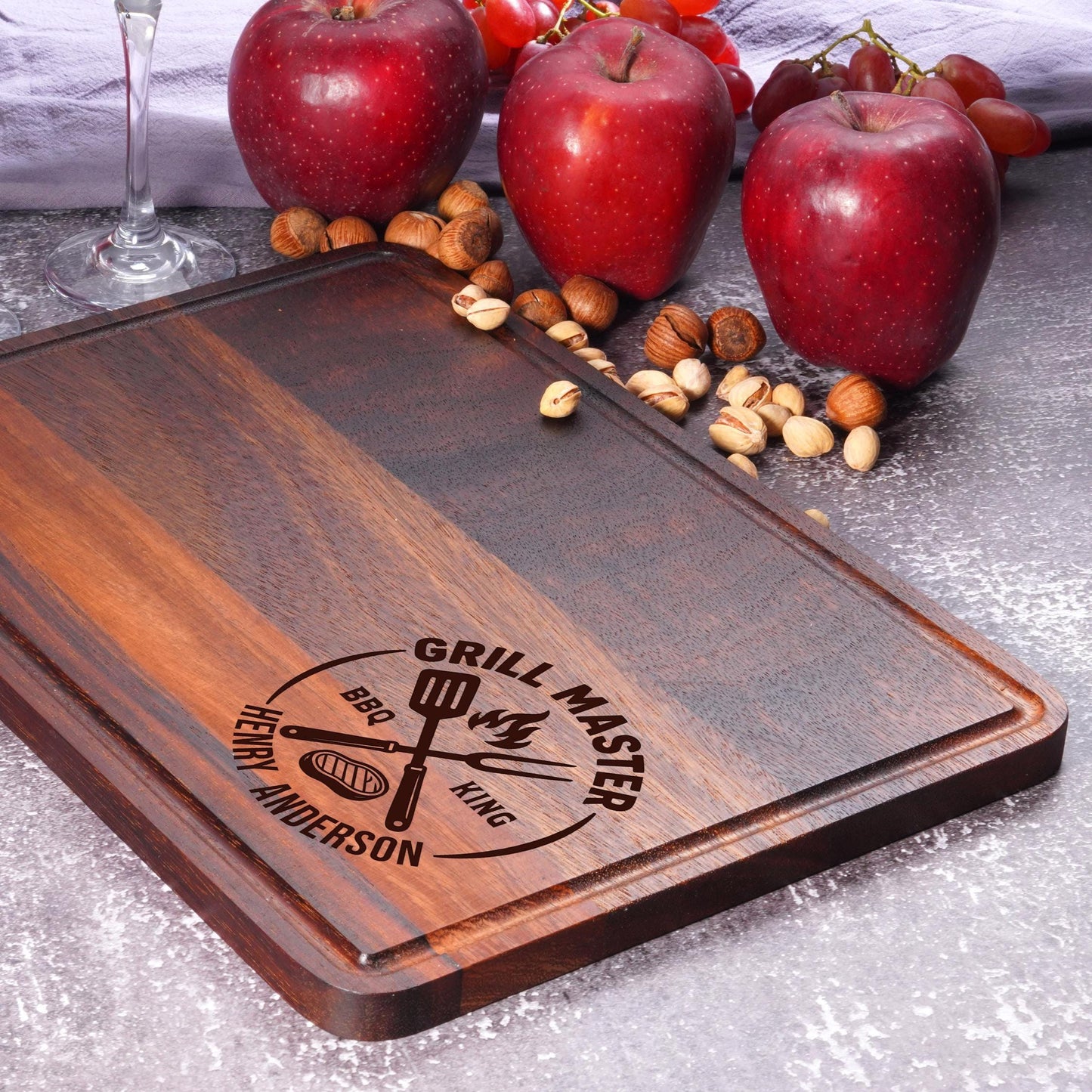 Personalized Bamboo Cutting Board, Engraved Kitchen Gift