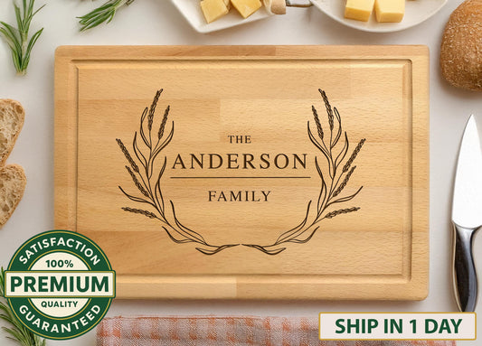 Engraved Charcuterie Board Personalized Wooden Cutting Boards, Custom Walnut Tray