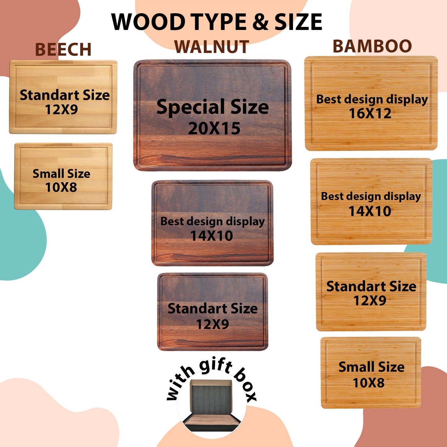 Personalized Walnut Cutting Board with Engraved Name and Message, Custom Charcuterie Wood Serving Platter