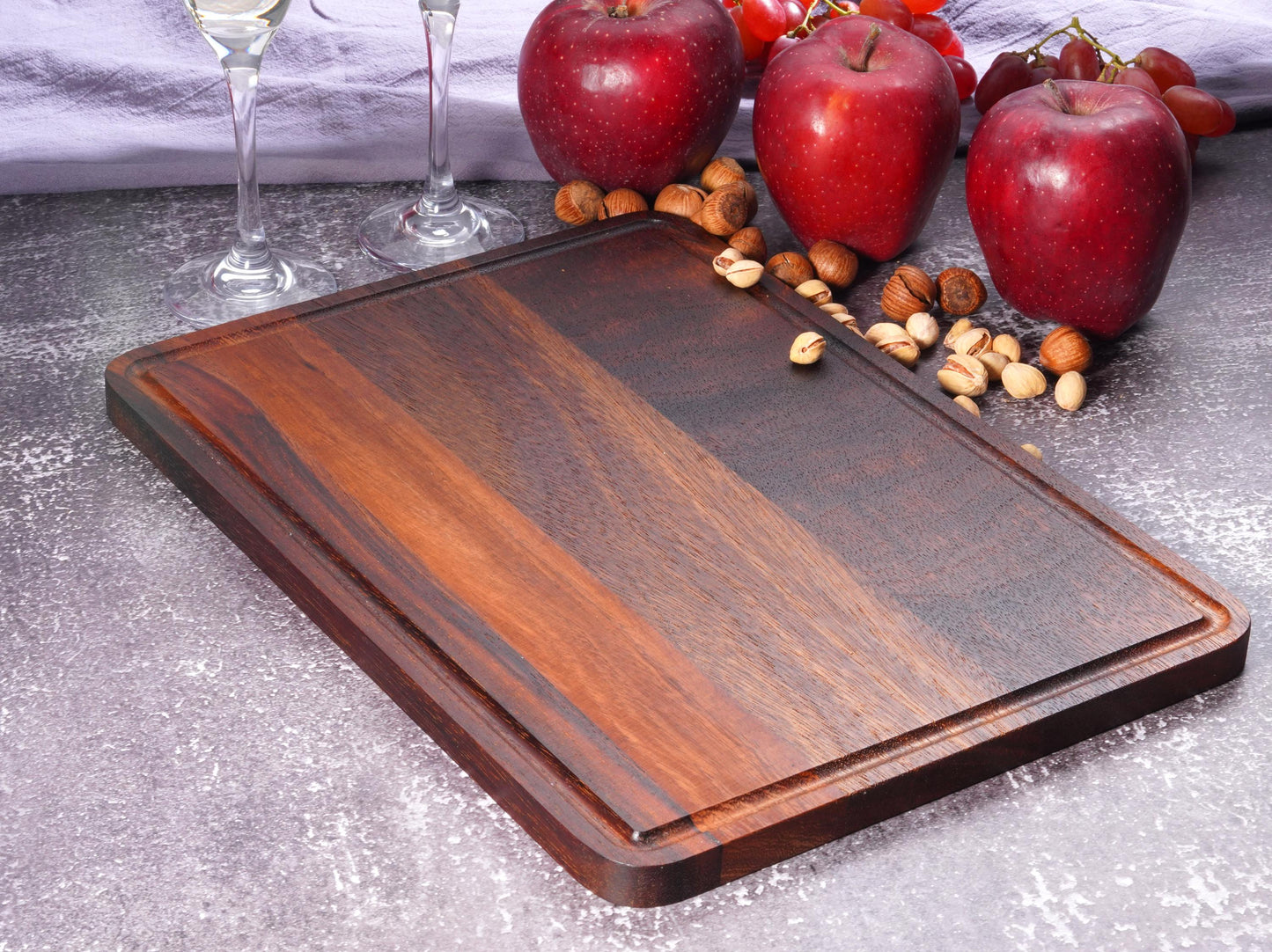 Engraved Cutting Board, Personalized Beech Wood Charcuterie Board