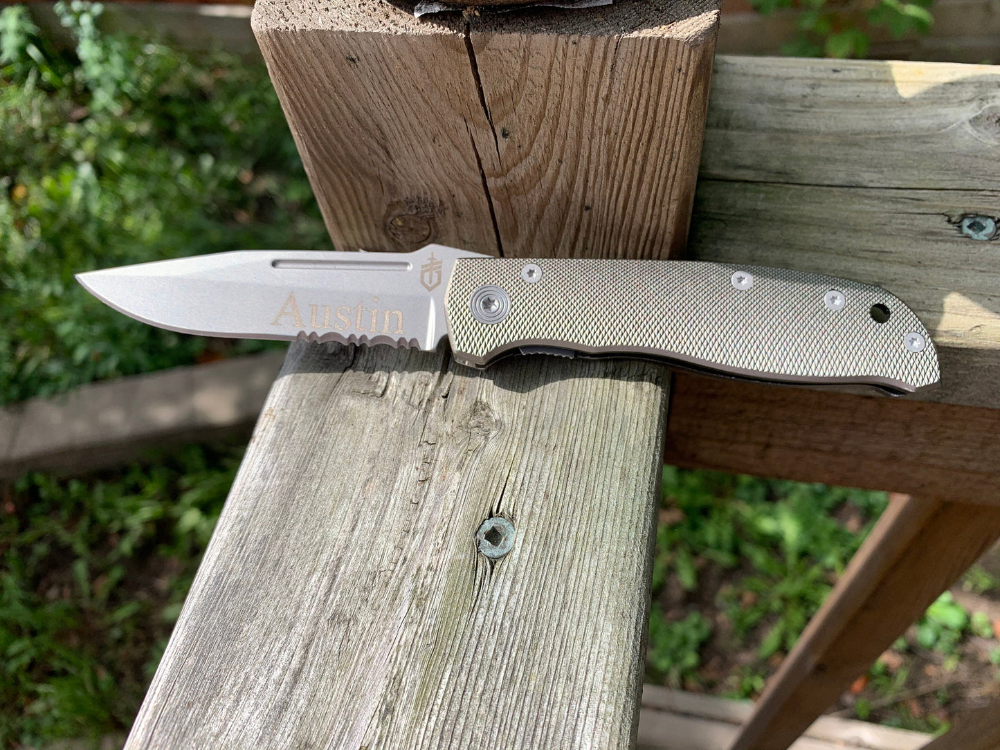 Personalized Gerber Folding Knife – Laser Engraved Pocket Knife, Gift for Him