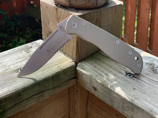 Personalized Gerber Folding Knife – Laser Engraved Pocket Knife, Gift for Him