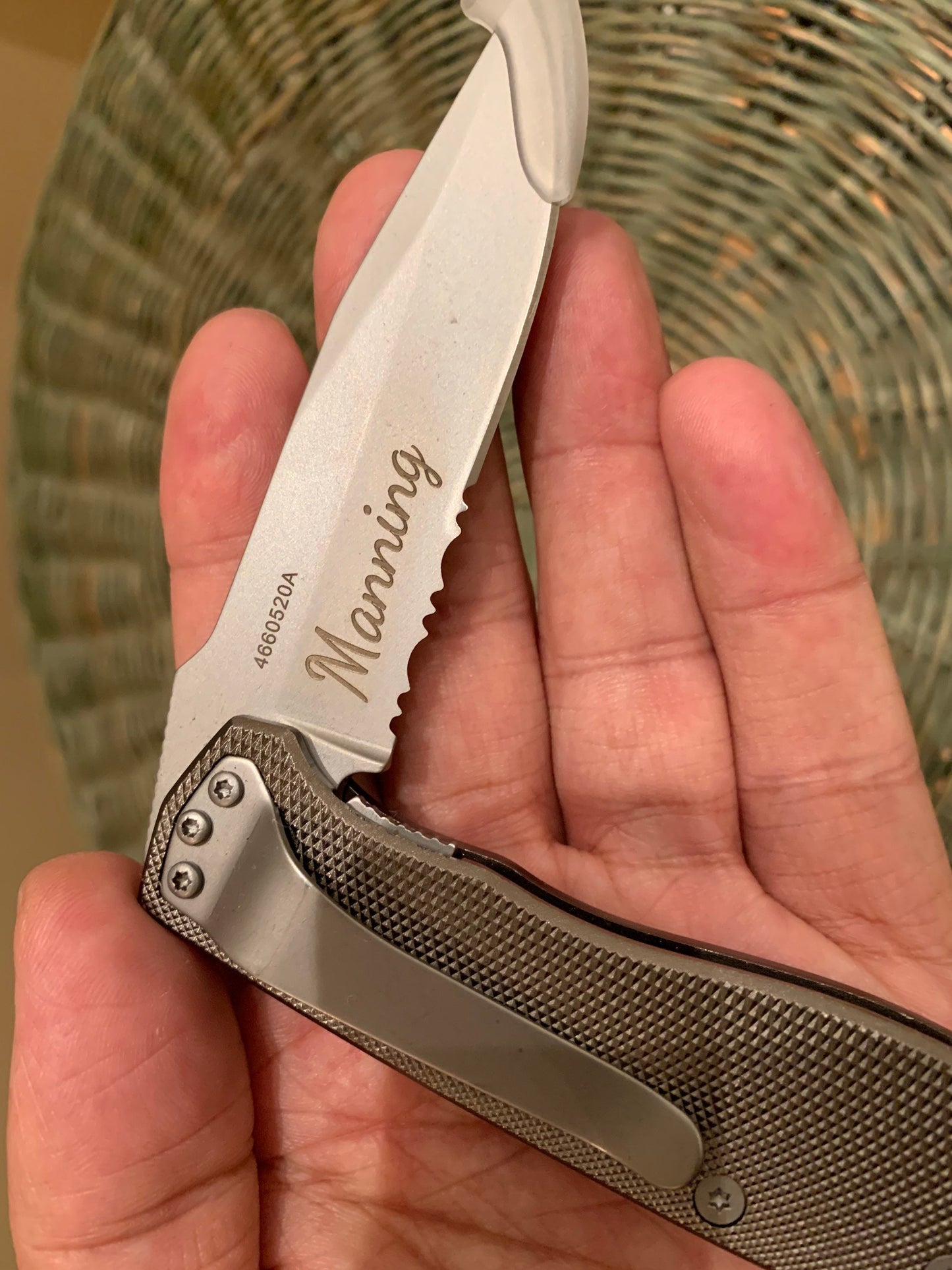 Personalized Gerber Folding Knife – Laser Engraved Pocket Knife, Gift for Him