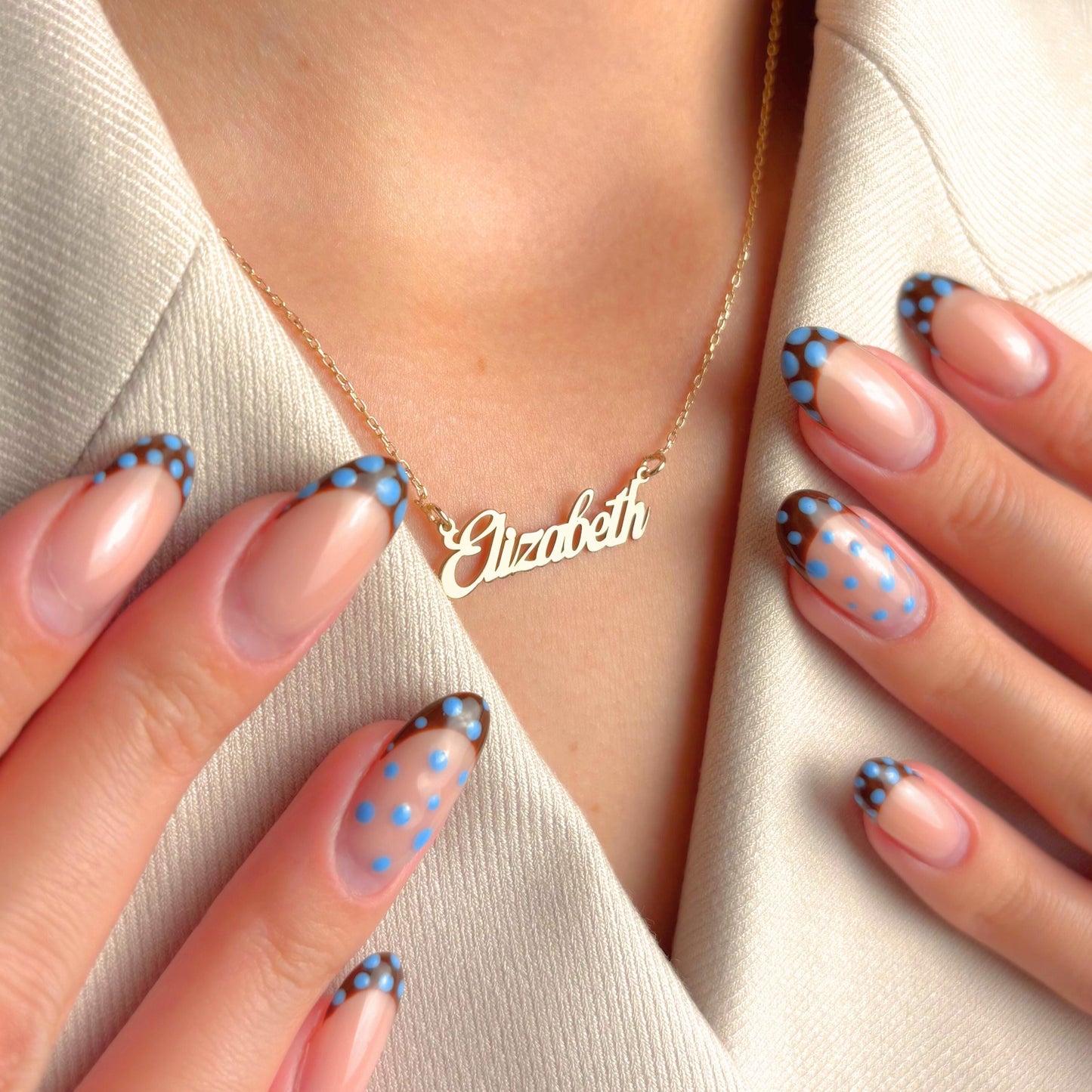 Name Necklace Gold, Personalized Jewelry for Women, Dainty Nameplate Pendant