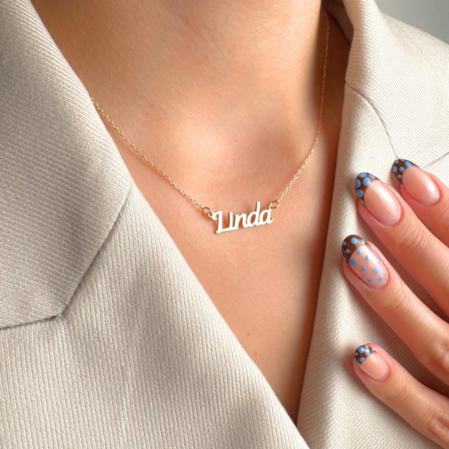 Personalized Name Necklace, Custom Jewelry, Dainty Pendant, Birthday Gift, Gold Nameplate for Women