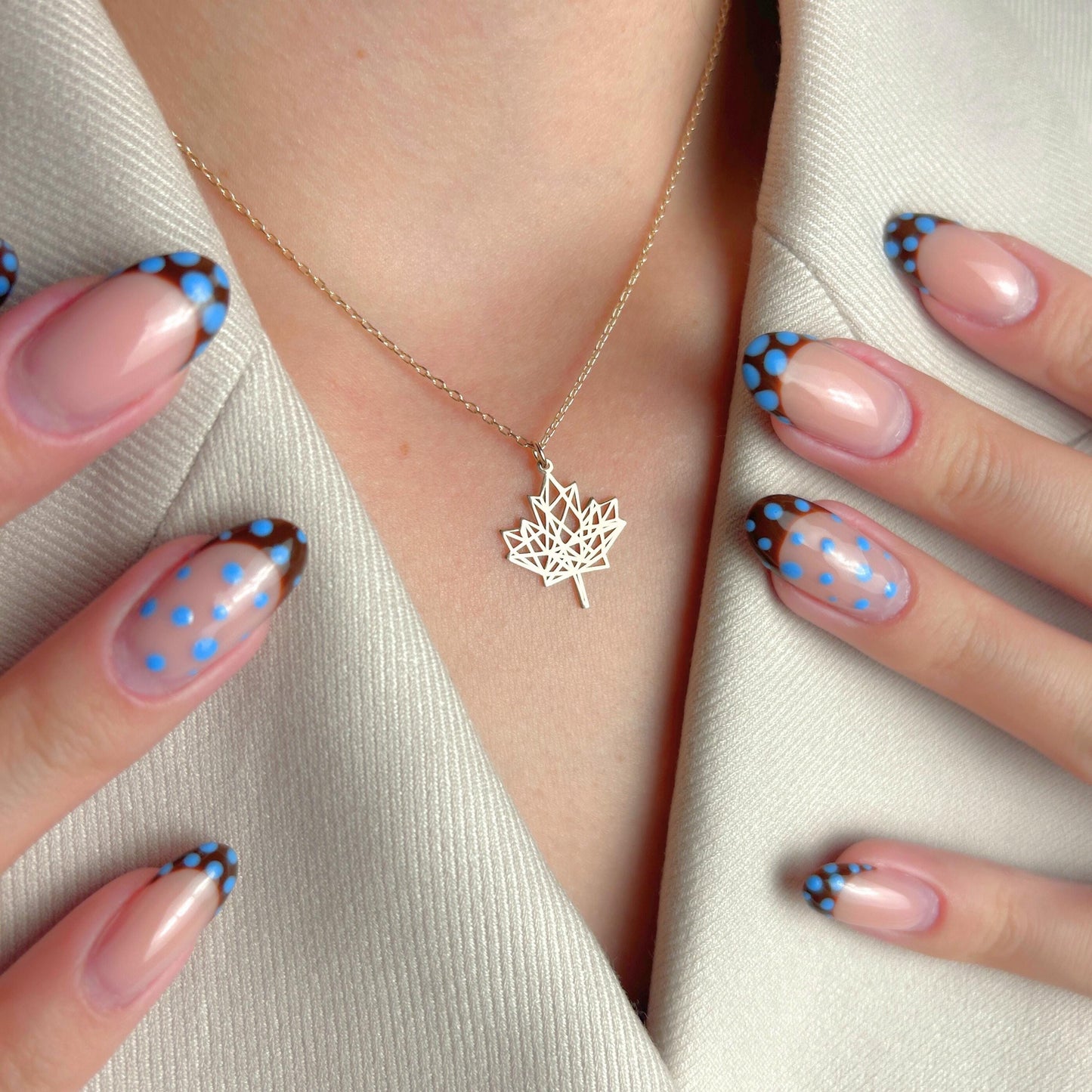 Maple Leaf Necklace, Canada Jewelry, Dainty Nature Pendant, Autumn Charm