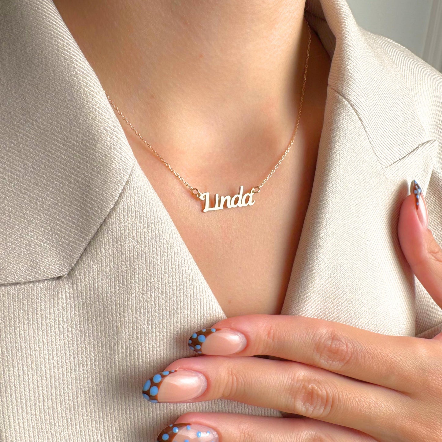 Personalized Name Necklace, Custom Jewelry, Dainty Pendant, Birthday Gift, Gold Nameplate for Women