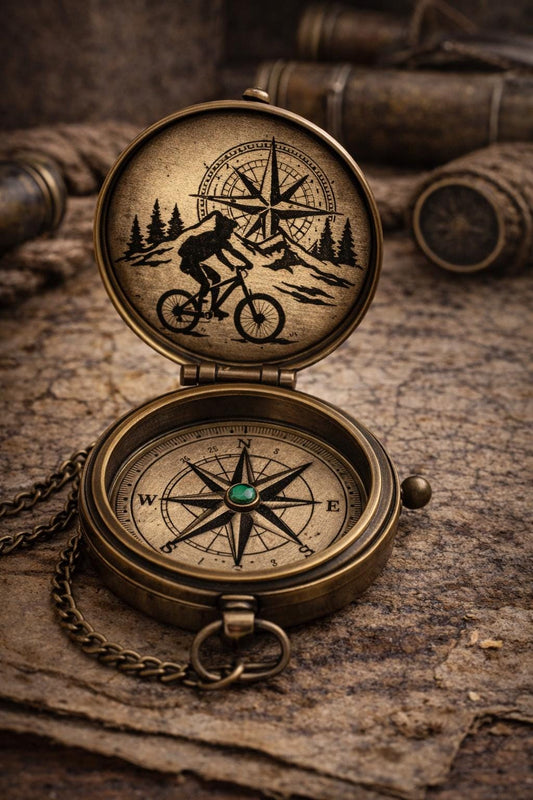 Custom Vintage Compass,Personalized Pocket Compass,Laser Engraved Compass,Explorers Antique Brass Adventure Gift, Handcrafted Nautical Decor